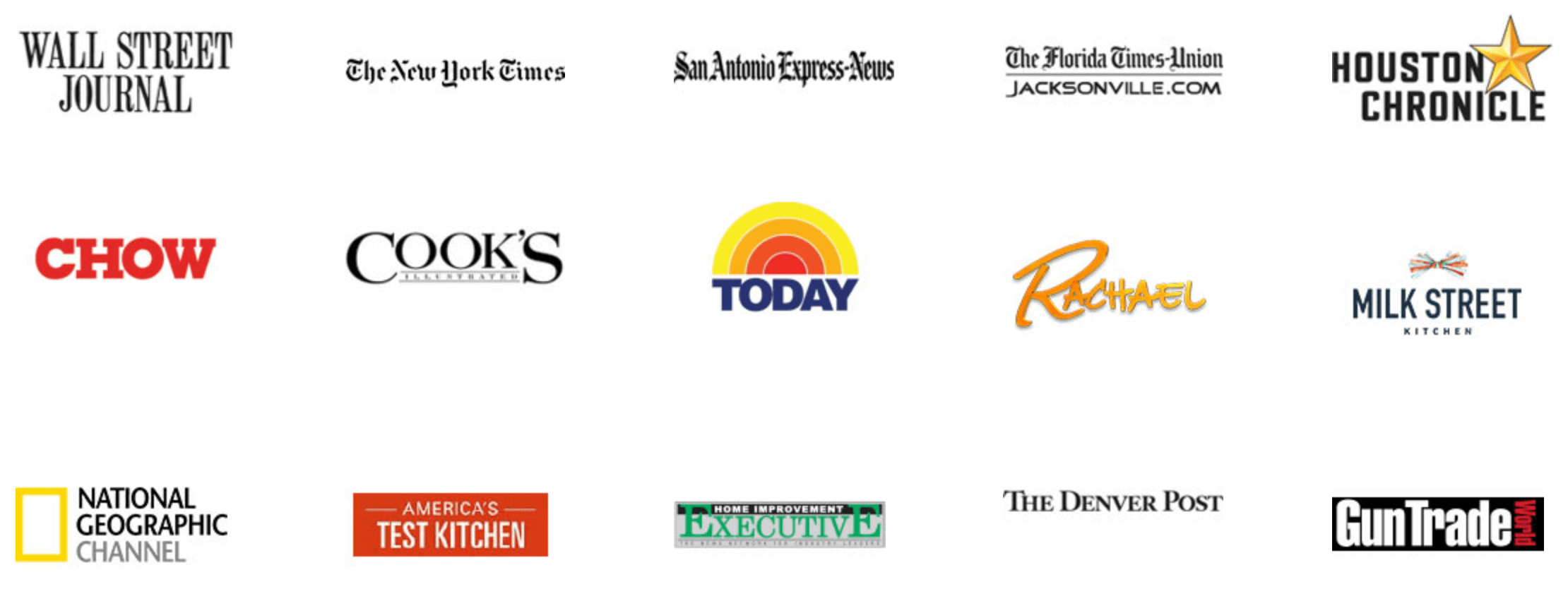 various media outlets where accusharp has been featured
