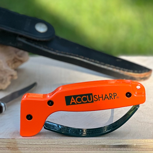 AccuSharp Compact Pull-Through Knife Sharpener Orange 083TRAY