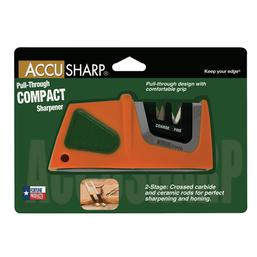 Accusharp Pull Through Knife Sharpener Tungsten Carbide/Ceramic