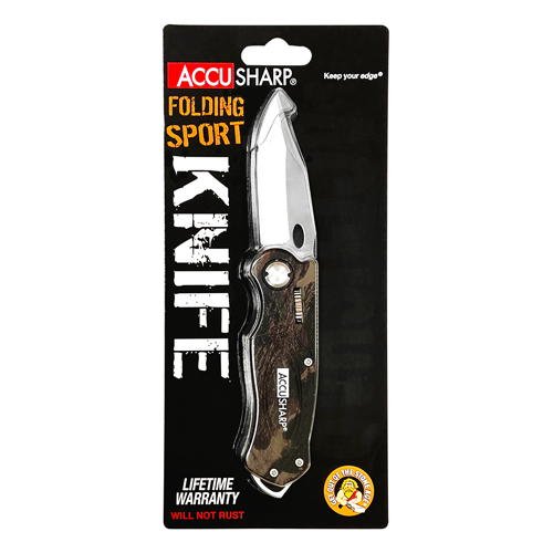 AccuSharp Groove Diamond-Honed Carbide Blade Camouflage Knife