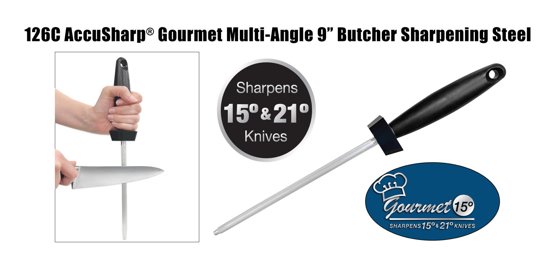  ACCUSHARP Fillet Knife & Knife Sharpener Combo, 6.5